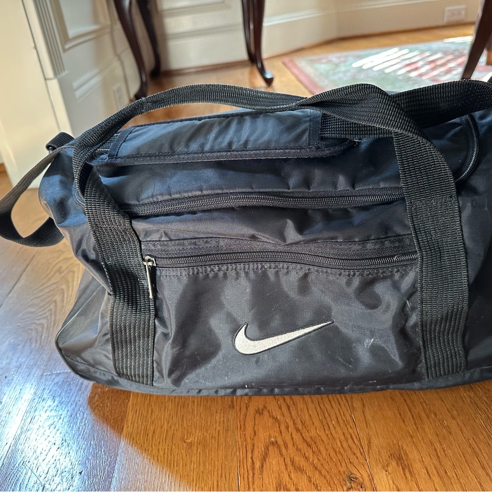 Nike Black Athletic Duffel Bag with Durable Design